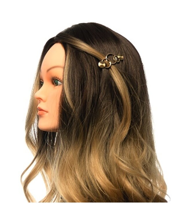 Haarclip luxe cirkels goudkleurig