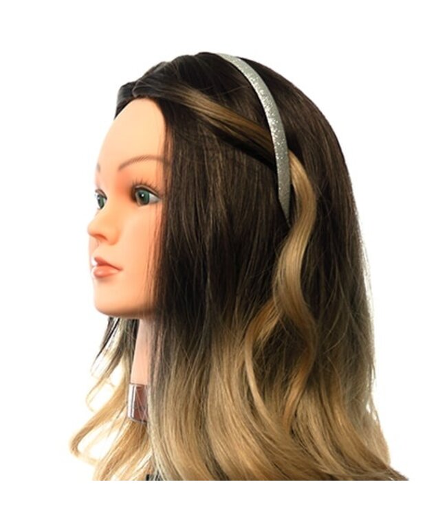 Zilverkleurige glitter diadeem