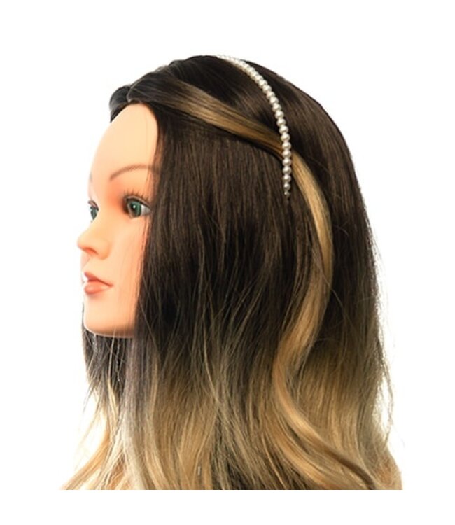 Diadeem parel kralen bruid crèmekleurig