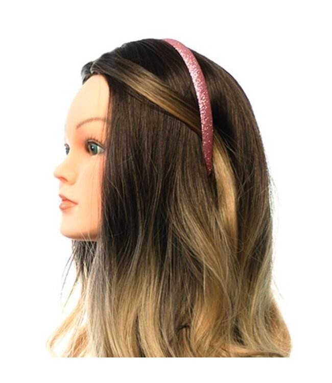 Roze glitter diadeem