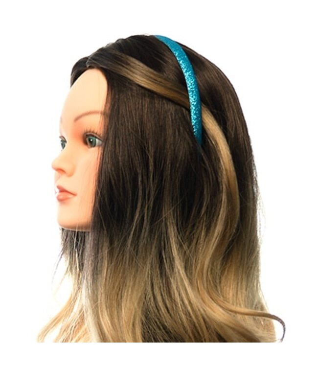 Lichtblauwe glitter diadeem