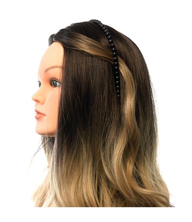 Diadeem zwarte kralen