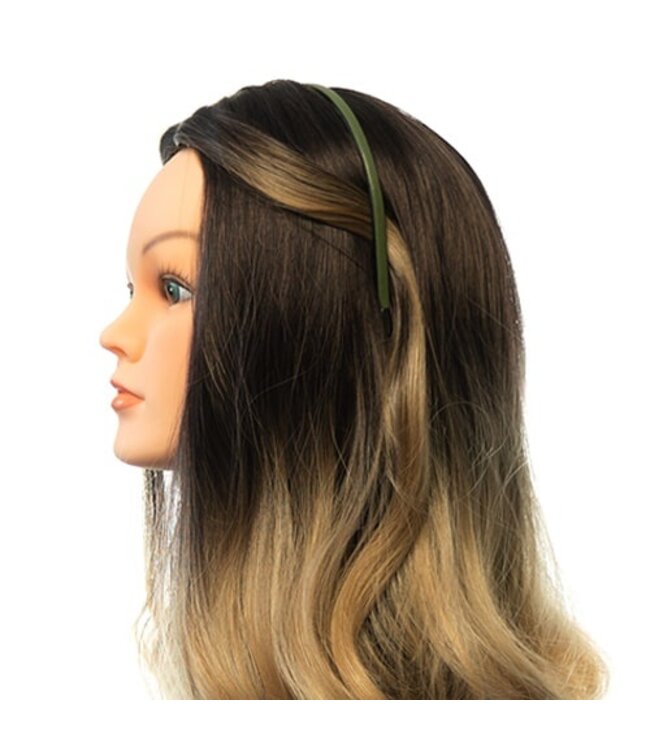 Diadeem lederlook groen