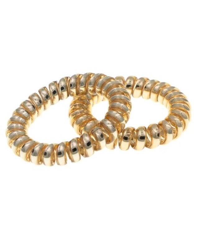 Kabel haarelastiek goudkleurig