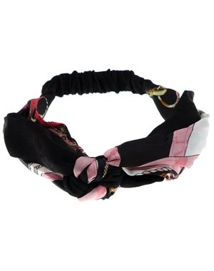Goudhaartje Haarband zwart/roze fashion
