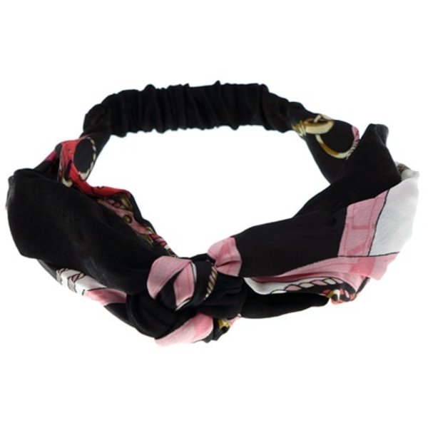 Haarband zwart/roze fashion