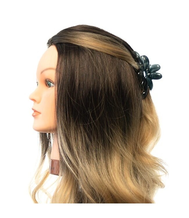 Haarklem blauw grijs bloem