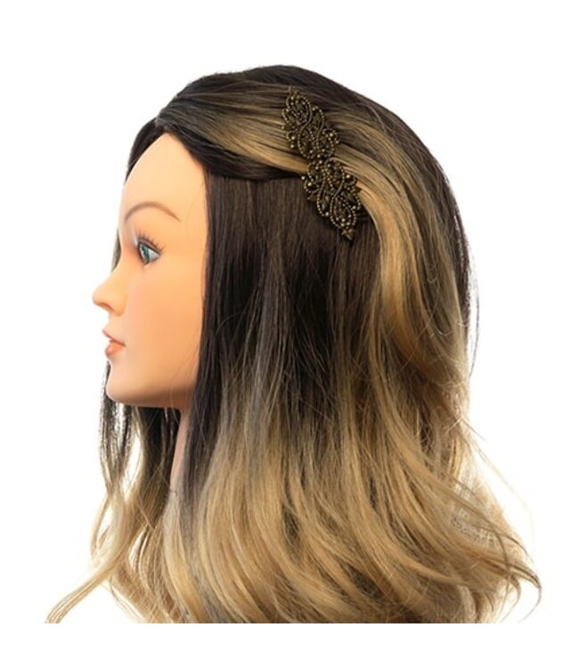 Haarkam sierlijk vintage bronskleurig