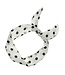 Goudhaartje Haarband sjaal retro polkadot wit zwart