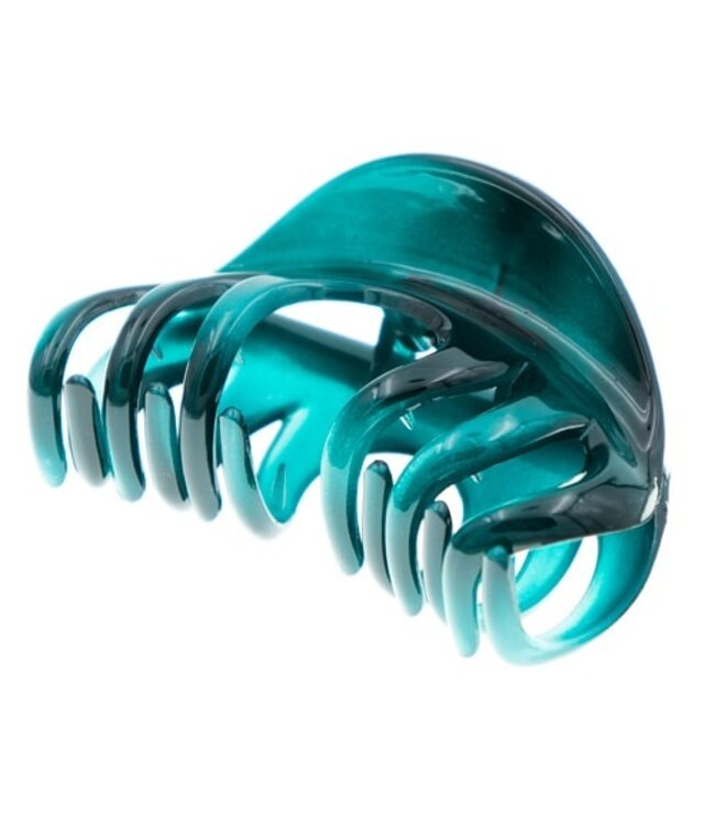 Haarklem donkergroen transparant