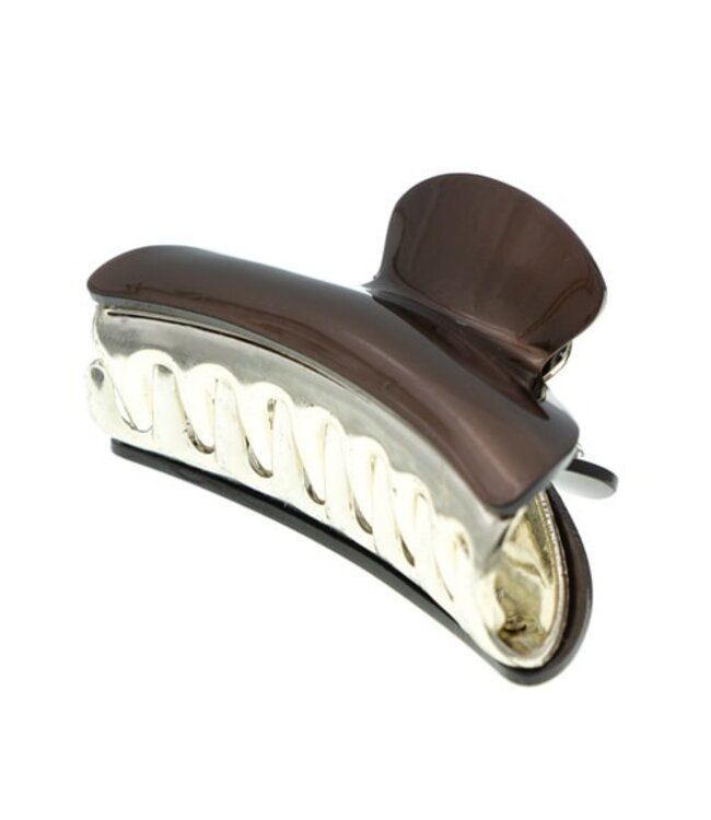 Haarklem bruin goudkleurig klein