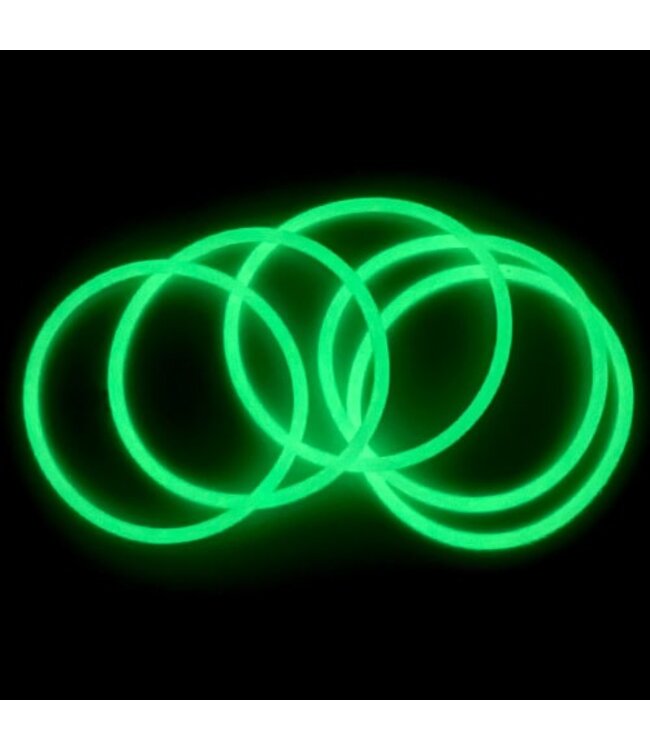 Haarelastieken set van 5 stuks rubber wit