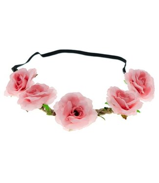 Goudhaartje Haarband rozen gevlochten roze Goudhaartje Haarband rozen gevlochten roze