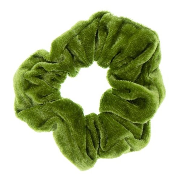 Scrunchie velvet groen