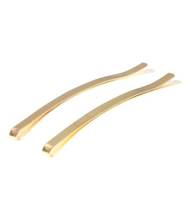 Haarschuifjes goudkleurig XL
