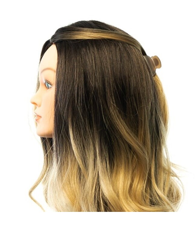 Haarklem bruin/zwart/naturel 3 stuks