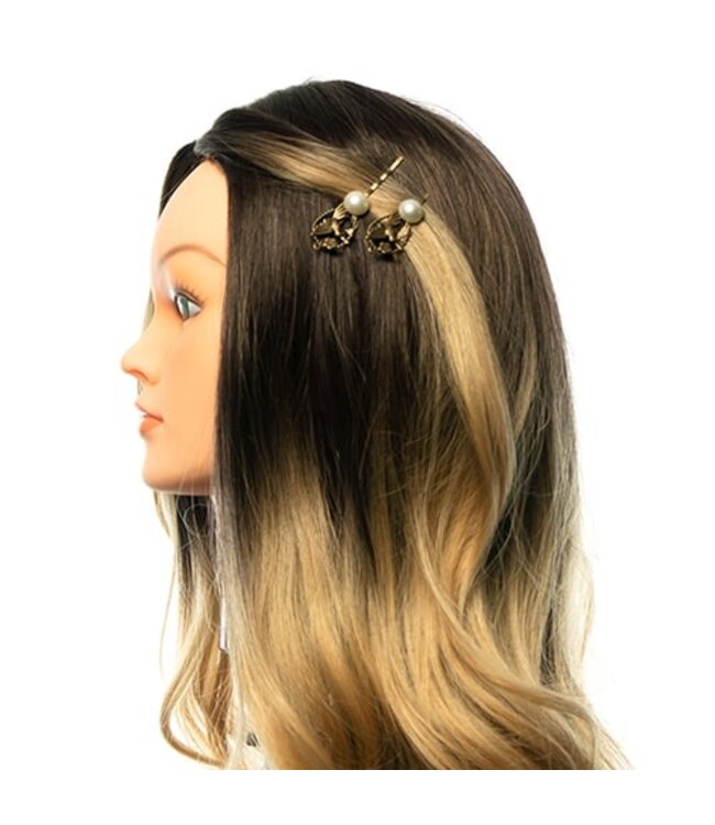 Haarschuifjes bronskleurig kolibri