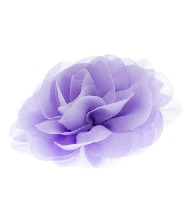 Haarbloem roos paars op alligator knipje