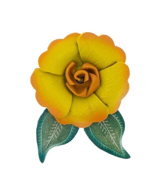 Urban Hippies Haarbloem leer Urban Hippies geel