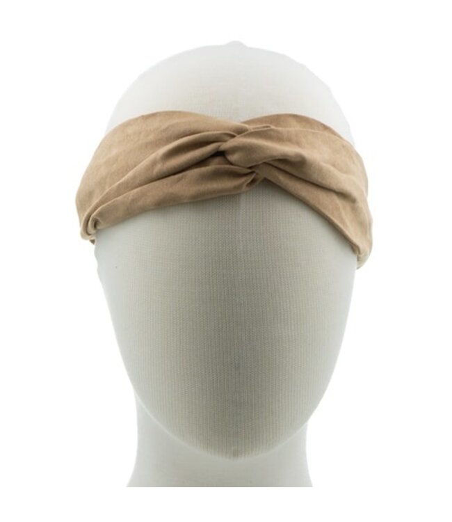 Haarband camel kleur lus