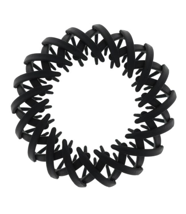 Vogelnest haarklem mat zwart