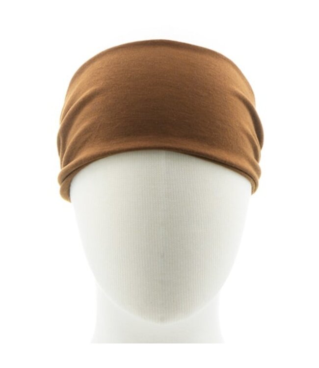 Haarband bruin katoen basic