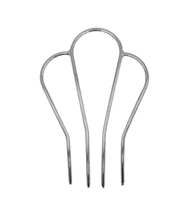 Haarkam zilverkleurig basic