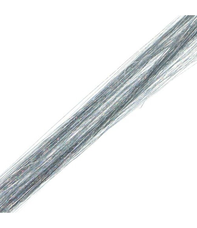 Haar glitter extension zilverkleurig