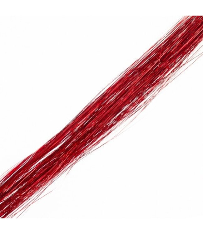 Haar glitter extension rood