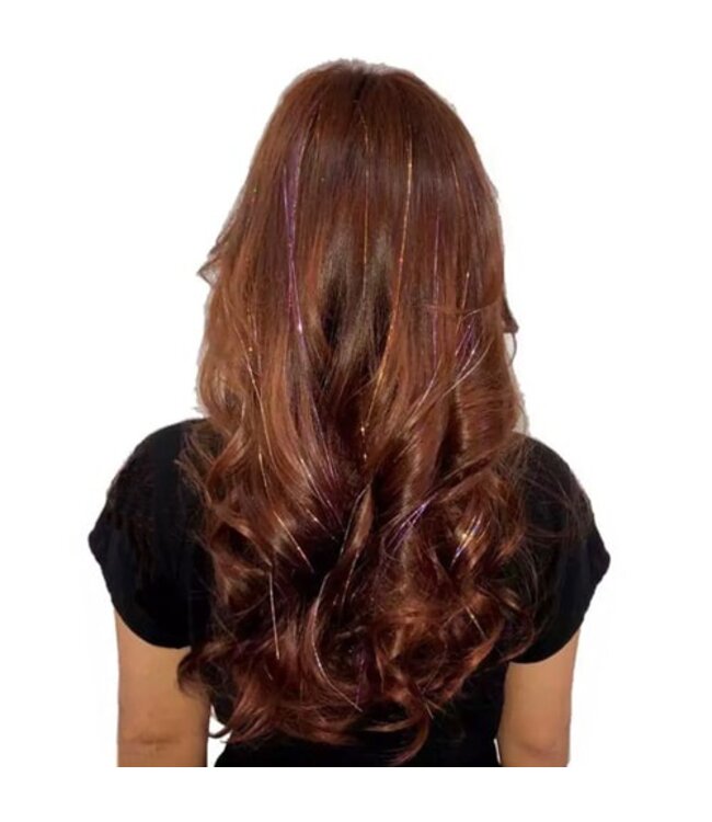Haar glitter extension paars