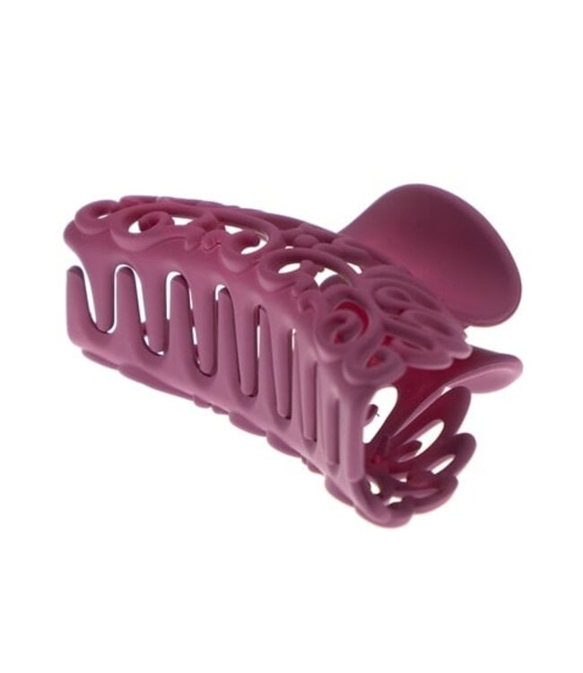 Haarklem rood mat sierlijk