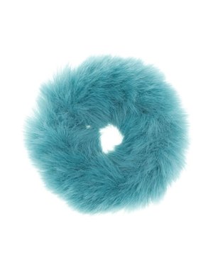 Goudhaartje Haarelastiek fluffy aqua/groen