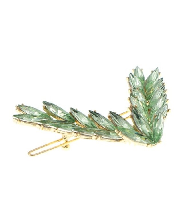 Haarclip lauwerkrans groen
