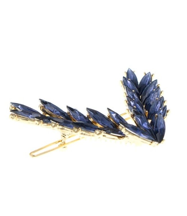 Haarclip lauwerkrans blauw