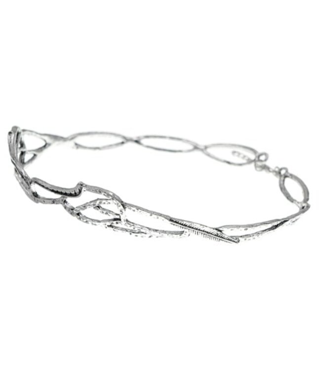 Tiara artistiek zilverkleurig