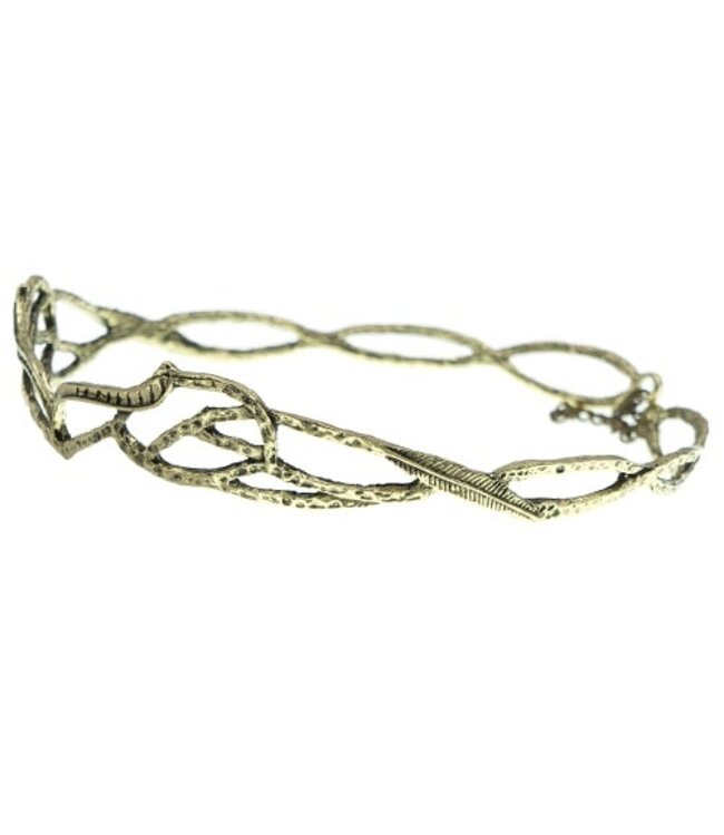 Tiara artistiek goudkleurig