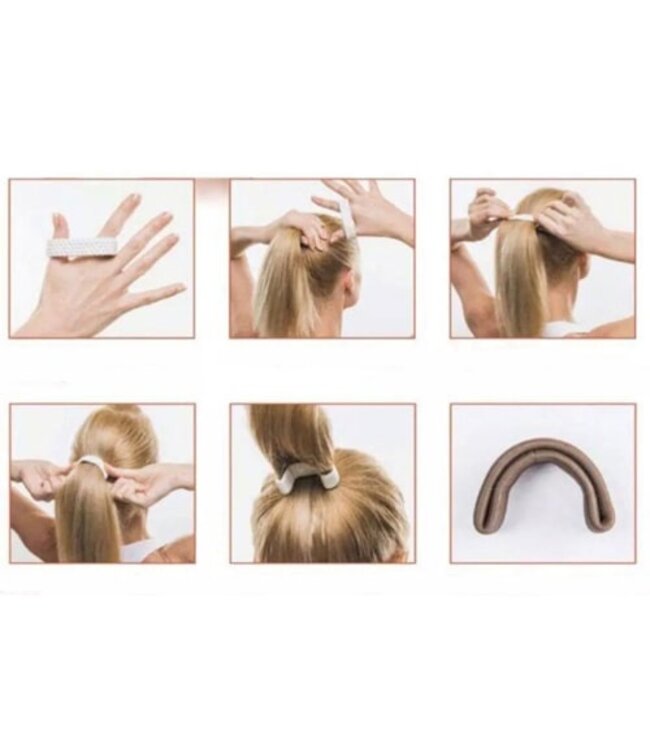 Haarelastiek vouwbaar blond