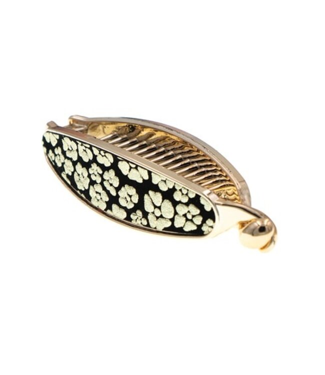 Bananenklem met goudkleurige bloemen