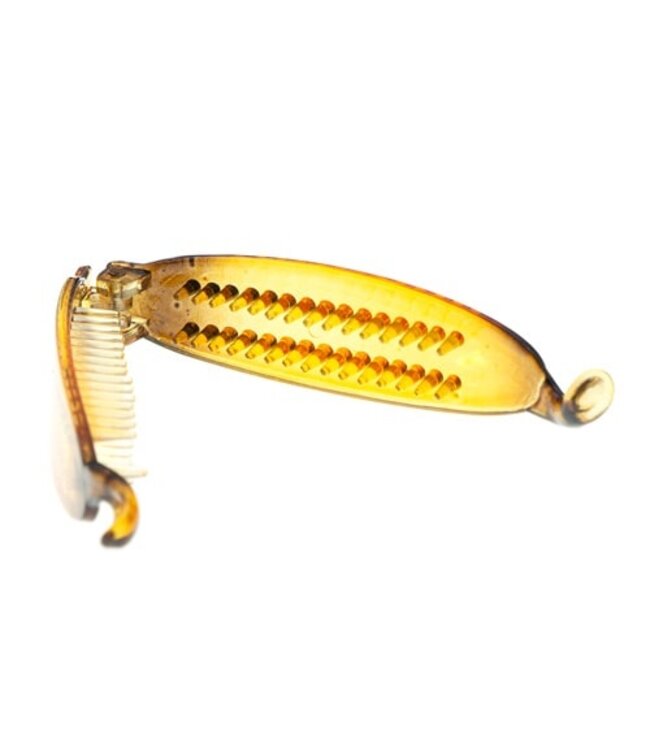 Bananenklem transparant bruin