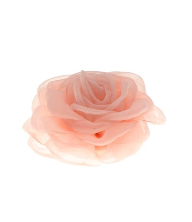 Haarbloem organza roze