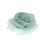 Haarbloem organza mintgroen