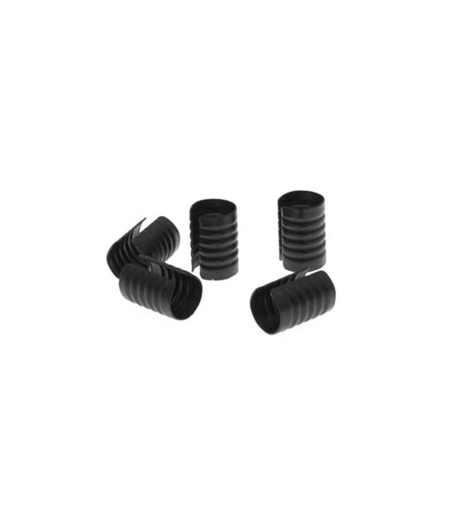 Dreadlock bead cuff 5 stuks mat zwart