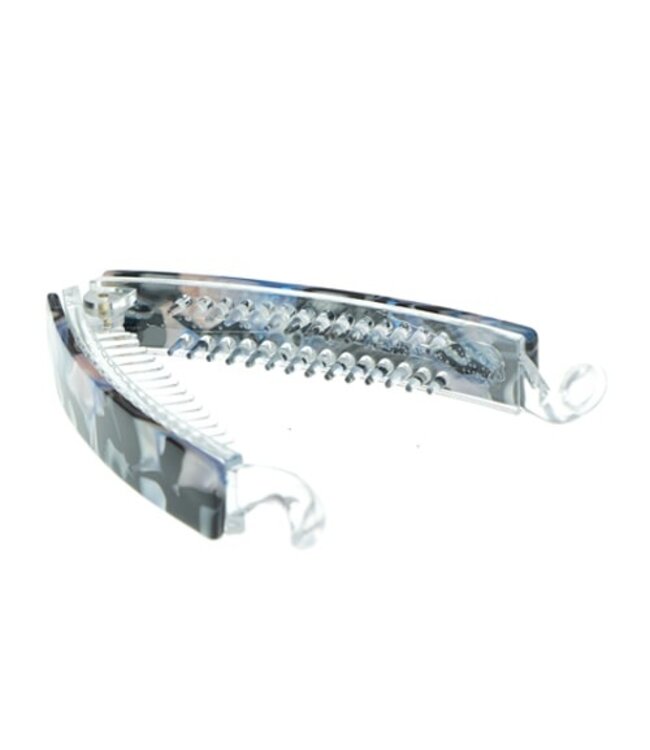 Bananenklem marmerlook blauw zwart