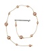 Haarketting goudkleurig verticaal