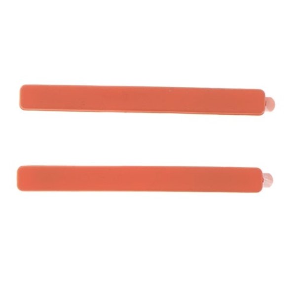 Haarschuifjes basic mat oranje