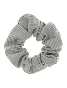  Scrunchie gestreept grijs