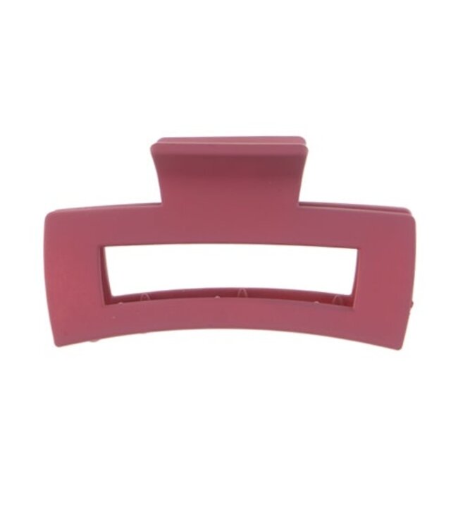 Haarklem rechthoek basic mat  small rood