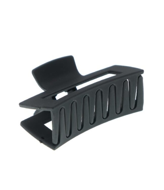 Haarklem rechthoek basic mat small zwart