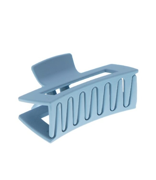 Haarklem rechthoek basic mat small blauw