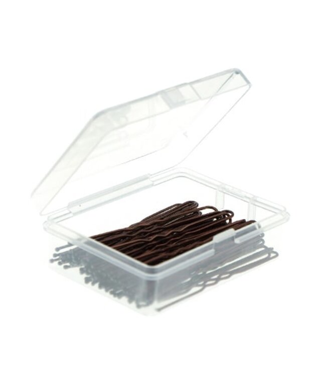 Haarpinnen set van 50 stuks kleur bruin